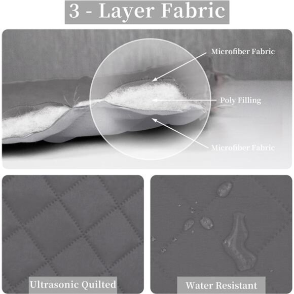 Easy-Going Full/Queen Size Reversible Quilt Set with 1 Quilt and 2 Pillow - Picture 5 of 7